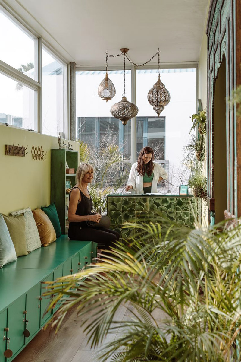 The yoga studio at The Foundation, Knysna